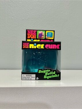 NeeDoh Nice Cube Teal Squish Toy